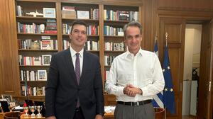 Συνάντηση του Αλέξανδρου Μαρκογιαννάκη με τον Πρωθυπουργό στο Μέγαρο Μαξίμου