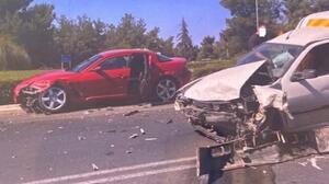 Συναγερμός στα Χανιά μετά από σφοδρό τροχαίο στο δρόμο προς το αεροδρόμιο 