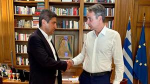 Συνάντηση Λευτέρη Αυγενάκη με τον πρωθυπουργό Κυριάκο Μητσοτάκη