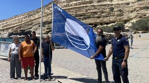 Τρεις «Γαλάζιες Σημαίες» κυματίζουν και φέτος στις ακτές του Δήμου Φαιστού