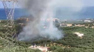 Συναγερμός στην Ιεράπετρα για φωτιά κοντά σε ξενοδοχεία - Δείτε βίντεο