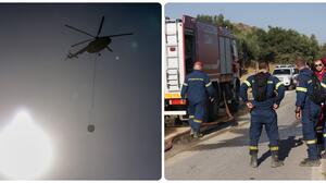 Μελιδοχώρι: Επί ποδός για τον φόβο των αναζωπυρώσεων - Εικόνες από το καταστροφικό πέρασμα της φωτιάς