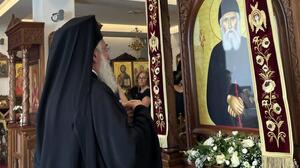 Χιλιάδες πιστοί στο πανηγύρι του Αγ. Παϊσίου στις Κάτω Γούβες- Εικόνες