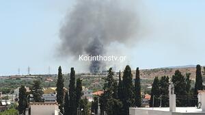 Πυρκαγιά σε εργοστάσιο στα Εξαμίλια Κορινθίας - Ένας νεκρός