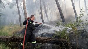 Θεσσαλονίκη: Σε ύφεση η φωτιά στο Περιβολάκι Λαγκαδά