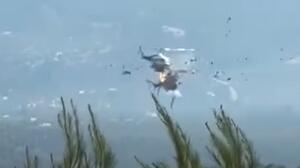 Σοκαριστικό video: Η στιγμή της σύγκρουσης των δύο πυροσβεστικών ελικοπτέρων