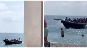Βάρκα με 60 μετανάστες έφτασε σε πολυσύχναστη παραλία της Ισπανίας και προκάλεσε πανικό στους λουόμενους