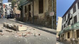 Καβάλα: Κατέρρευσε μπαλκόνι - Γλίτωσε τελευταία στιγμή οδηγός μηχανής