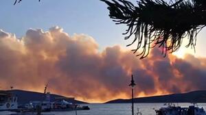 Φωτιά στη Σκύρο: Συνεχίζεται η μάχη με τις φλόγες - Ρίψεις από 6 εναέρια μέσα