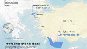 Η Τουρκία δημοσίευσε χάρτη για τα θαλάσσια πάρκα - Ποια νησιά "έβαλε στο μάτι" η Άγκυρα