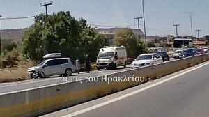Τροχαίο στο ΒΟΑΚ - Συγκρούστηκαν δύο Ι.Χ.