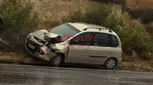 Ηράκλειο: Σύγκρουση οχημάτων με 4 τραυματίες στο Σκαλάνι