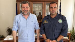 Λασίθι: Συνάντηση Αντιπεριφερειάρχη με τον νέο λιμενάρχη Σητείας