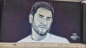Ο Γιώργος Μαζωνάκης έγινε γκράφιτι στη Θεσσαλονίκη
