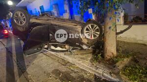 Χανιά: Τροχαίο τα ξημερώματα στην Παρηγοριά - Τούμπαρε αυτοκίνητο, δύο επιβάτες εγκατέλειψαν το σημείο