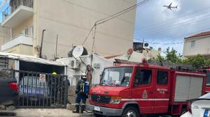 Ηράκλειο: Φωτιά σε αποθήκη στον Κατσαμπά - Φωτογραφίες