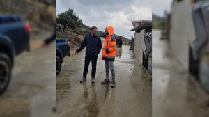 Σε σημεία όπου καταγράφηκαν προβλήματα από την κακοκαιρία ο Μενέλαος Μποκέας 