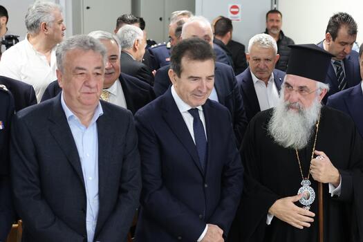 Και ο Δήμαρχος Φαιστού στα εγκαίνια της νέας Λέσχης Σίτισης Αστυνομικών 