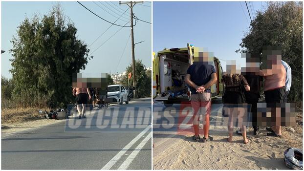 Σοβαρό τροχαίο στη Νάξο: Πεζός παρασύρθηκε από μοτοσικλέτα 