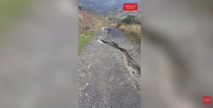 "Καταστράφηκε ο δρόμος στον Προφήτη Ηλία - Πώς θα πάω το παιδί μου σχολείο;" (Βίντεο)