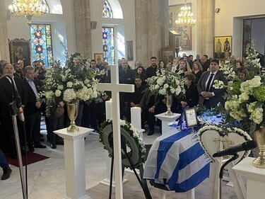 Κωνσταντίνος Μπαντουβάς, κηδεία