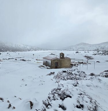 Ομαλός Βιάννου, Χιόνια