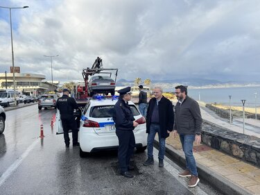 Γερανός, Τροχαία, Παραλιακή λεωφόρος