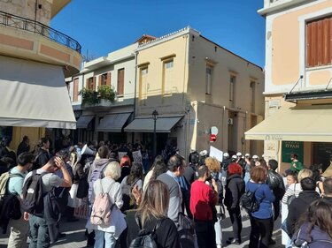 Πορεία διαμαρτυρίας, Ρέθυμνο