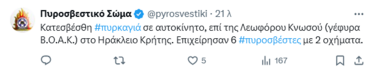 φωτιά Twitter