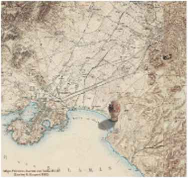  Ernst Curtius και Johann August Kaupert 1882. Karten von Attika Β1. ΙΙΙ Athens - Peiraieus, Berlin. Η θέση του νεκροταφείου στην παραλία του Φαλήρου σημαίνεται με τον πρωτοαττικό κρατήρα του ζωγράφου του Νέσσου με παράσταση αντωπών σφιγγών.