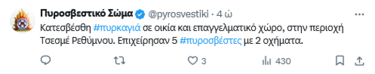 φωτιά Ρέθυμνο