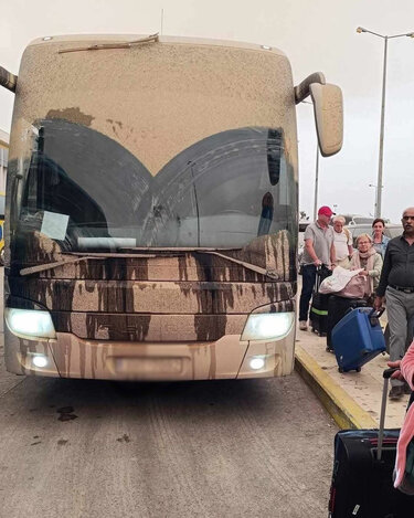 Πούλμαν, λασποβροχή