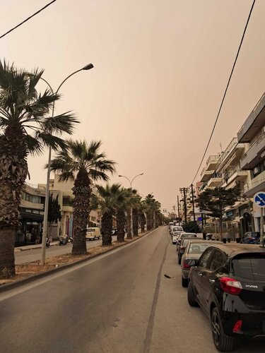 Αφρικανική σκόνη, Ηράκλειο