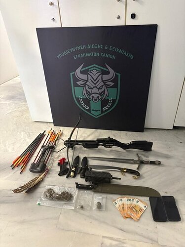 Ληστεία, Χανιά, Όπλα