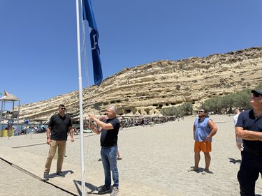 Τρεις Γαλάζιες Σημαίες στον Δήμο Φαιστού