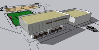 Αθλητικό Κέντρο Αγ. Αικατερίνης μακέτα