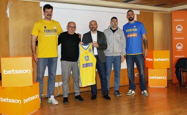 Περιστέρι Betsson BC: Επίσημη παρουσίαση Ονοματοδοσίας και Χορηγίας από την Betsson 