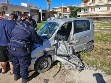 Χανιά: Στο νοσοκομείο δύο άτομα μετά από τροχαίο