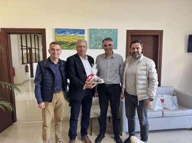 Εθιμοτυπική επίσκεψη και ανταλλαγή χριστουγεννιάτικων ευχών της Ένωσης Φοροτεχνικών ελευθέρων επαγγελματιών Νομού Ηρακλείου .