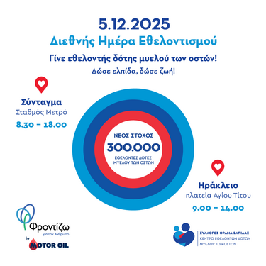 Motor Oil και το «ΟΡΑΜΑ ΕΛΠΙΔΑΣ» ενώνουν τις δυνάμεις τους για την Διεθνή Ημέρα Εθελοντισμού 
