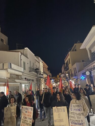 Αλληλεγγύη στον λαό της Βενεζουέλας: Η ΤΕ Χανίων του ΚΚΕ στους δρόμους της πόλης