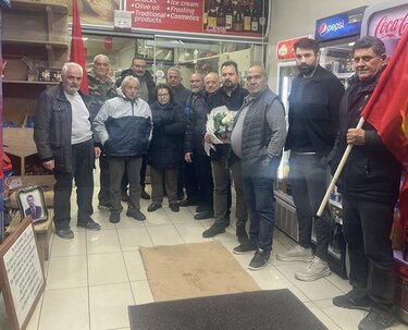 Στο σπίτι του Θρασύβουλου Καλαφατάκη αντιπροσωπεία της ΚΟ δήμου Πλατανιά 