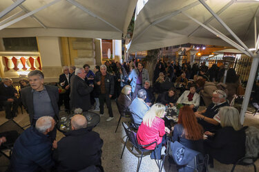 Κοπή πίτας Αλέξης Καλοκαιρινός