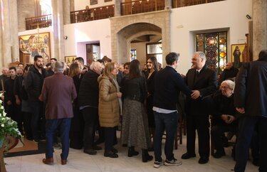 Μανώλης Κεφαλογιάννης κηδεία Βασίλη Κεφαλογιάννη