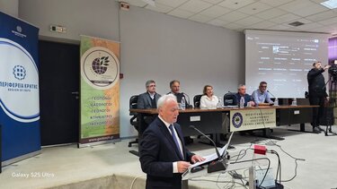  Ο Γιάννης Ανδριανός σε εκδήλωση στα Χανιά για το μέλλον της ελαιοκομίας στην Κρήτη