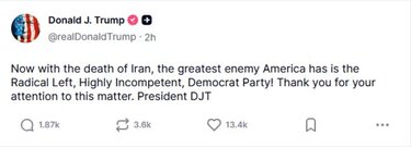 Ντόναλντ Τραμπ, Ριζοσπαστική Αριστερά