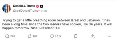 Ντόναλντ Τραμπ, Ανάρτηση