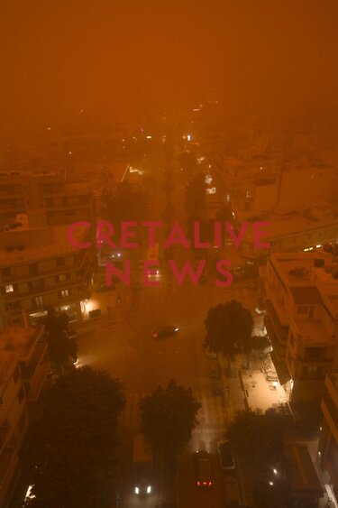 Η σκόνη έπνιξε το Ηράκλειο - Εντυπωσιακό βίντεο από drone!