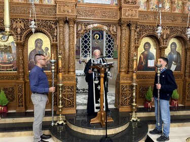 Παναγία Καμαριανή, Ακολουθία των Παθών