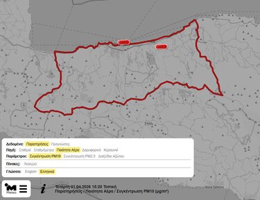 Λαγουβάρδος σκόνη αέρα Πρωταπριλιά